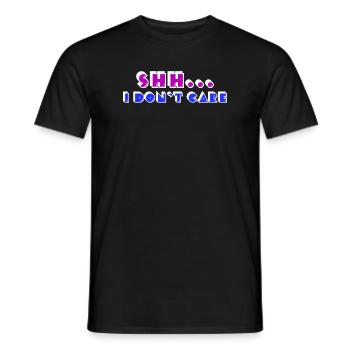 La déclaration de détente n’a pas d’importance, je m’en fiche - T-shirt homme - noir - Devant - AI Model Male 178 light (178cm)