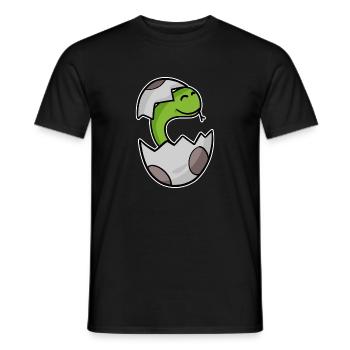 Baby Schlange Kleinkind Motiv - Männer T-Shirt - Schwarz - Vorne - AI Model Male 178 light (178cm)