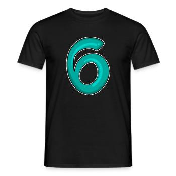 6 - T-shirt homme - noir - Devant - AI Model Male 178 light (178cm)