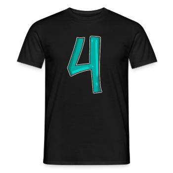 4 - T-shirt homme - noir - Devant - AI Model Male 178 light (178cm)