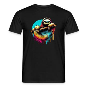 Paresse - T-shirt homme - noir - Devant - AI Model Male 178 light (178cm)