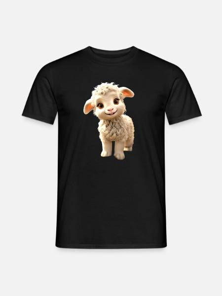 Mouton Agneau Tondre Mouton Berger Mouton Mignon Mouton Mouton - T-shirt homme - noir