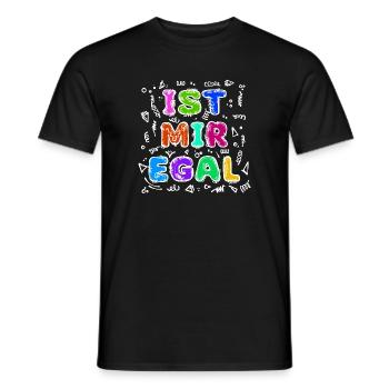 Je ne me soucie pas de la déclaration de détente, de l’attitude indifférente - T-shirt homme - noir - Devant - AI Model Male 178 light (178cm)