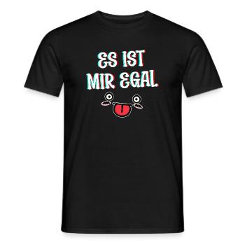 I don't care Cool Saying Attitude Relax Chill - Men's T-Shirt - black - Front - AI Model Male 178 light (178cm)