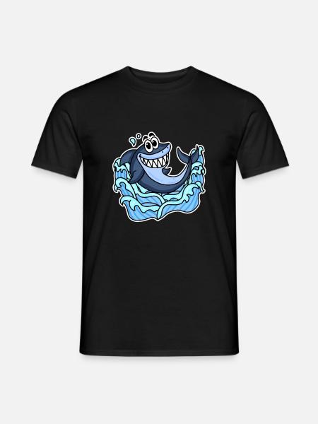 Shark Fish - Men's T-Shirt - black