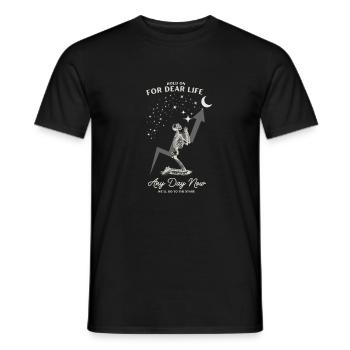 Hold On for Dear Life to the Stars - Men's T-Shirt - black - Front - AI Model Male 178 light (178cm)