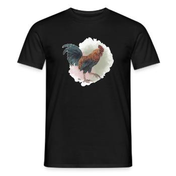 Veganuary 2024 Hahn - Männer T-Shirt - Schwarz - Vorne - AI Model Male 178 light (178cm)