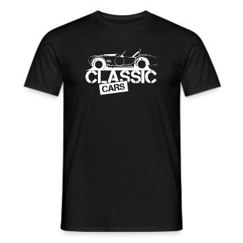 V8 Mucel Cars Classic Cars Engine Symbol Design - Men's T-Shirt - black - Front - AI Model Male 178 light (178cm)
