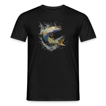 Brochet - T-shirt homme - noir - Devant - AI Model Male 178 light (178cm)