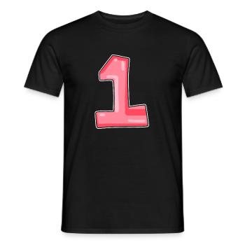 1 - T-shirt homme - noir - Devant - AI Model Male 178 light (178cm)