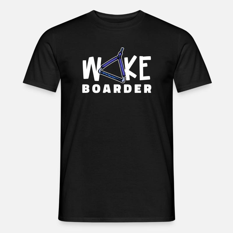 Surfing Kitesurfer Statement Wakeboard - Men's T-Shirt - black