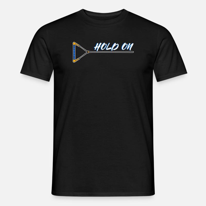 Kitesurfer Statement Wasserski Surfing Wakeboard - Männer T-Shirt - Schwarz
