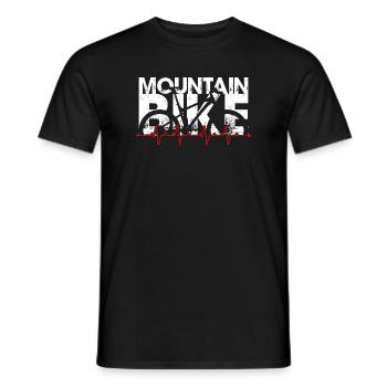 Rythme du VTT - T-shirt homme - noir - Devant - AI Model Male 178 light (178cm)