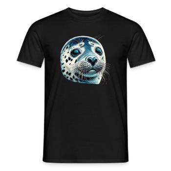Seal - Men's T-Shirt - black - Front - AI Model Male 178 light (178cm)