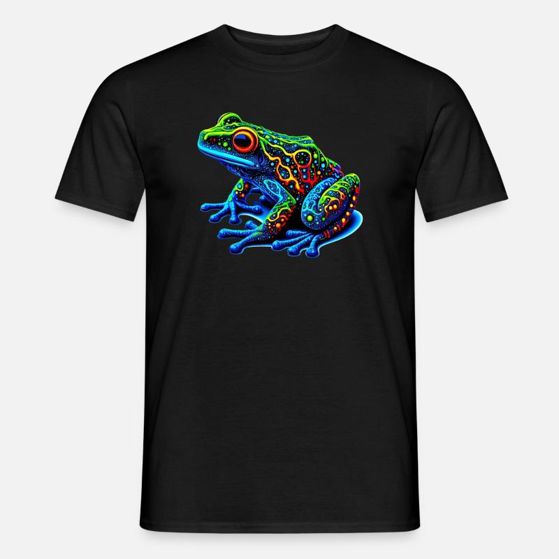 Frosch - Männer T-Shirt - Schwarz