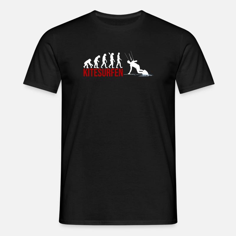 Evolution Kitesurfen - Männer T-Shirt - Schwarz