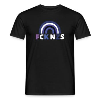 FCK NZS - Männer T-Shirt - Schwarz - Vorne - AI Model Male 178 light (178cm)