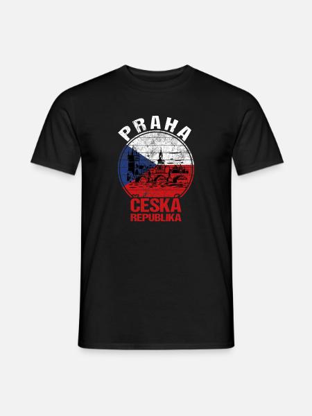 Prag Tschechien - Männer T-Shirt - Schwarz