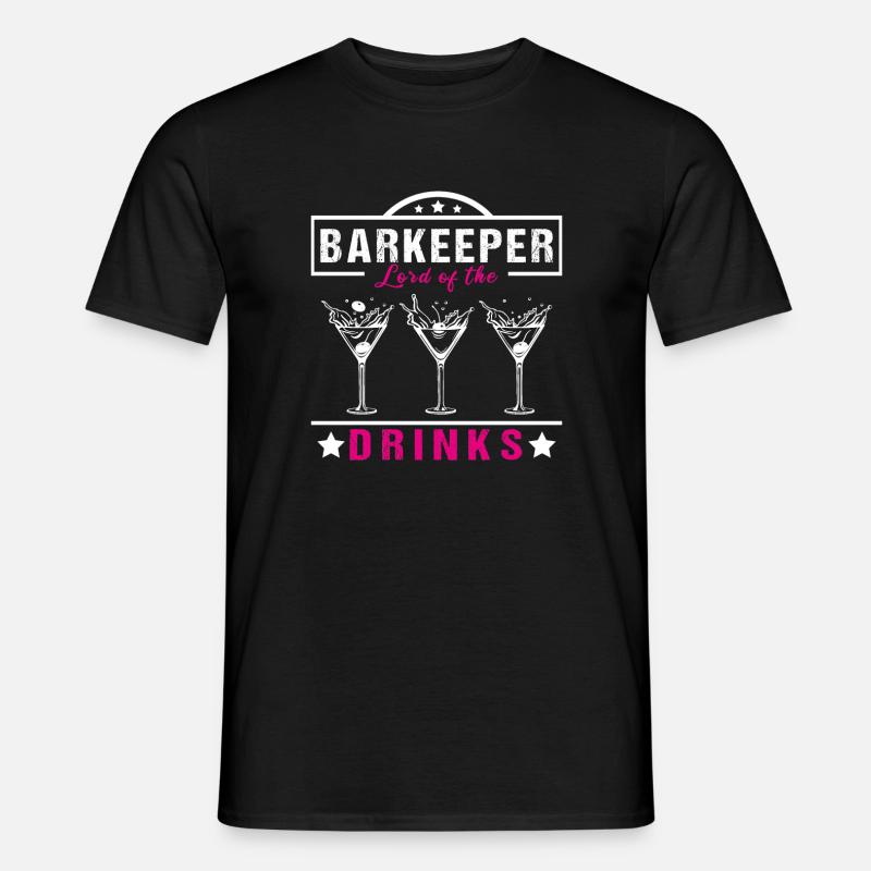 Barkeeper Lord - Männer T-Shirt - Schwarz