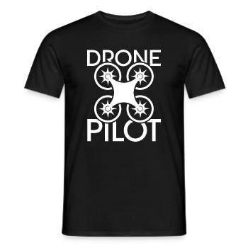 drone pilot Dronen Team Flugzeug coole Sprüche - Männer T-Shirt - Schwarz - Vorne - AI Model Male 178 light (178cm)