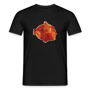 FISCH - Männer T-Shirt - Schwarz - Vorne - AI Model Male 178 light (178cm)