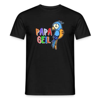 Parrot, Saying, Bird, Animal, Bird Lover, Jungle - Men's T-Shirt - black - Front - AI Model Male 178 light (178cm)