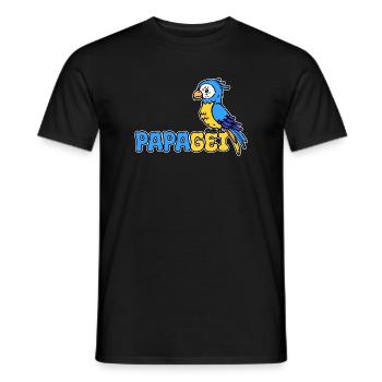 Parrot Saying Animal Lover Pet Bird Zoo - Men's T-Shirt - black - Front - AI Model Male 178 light (178cm)