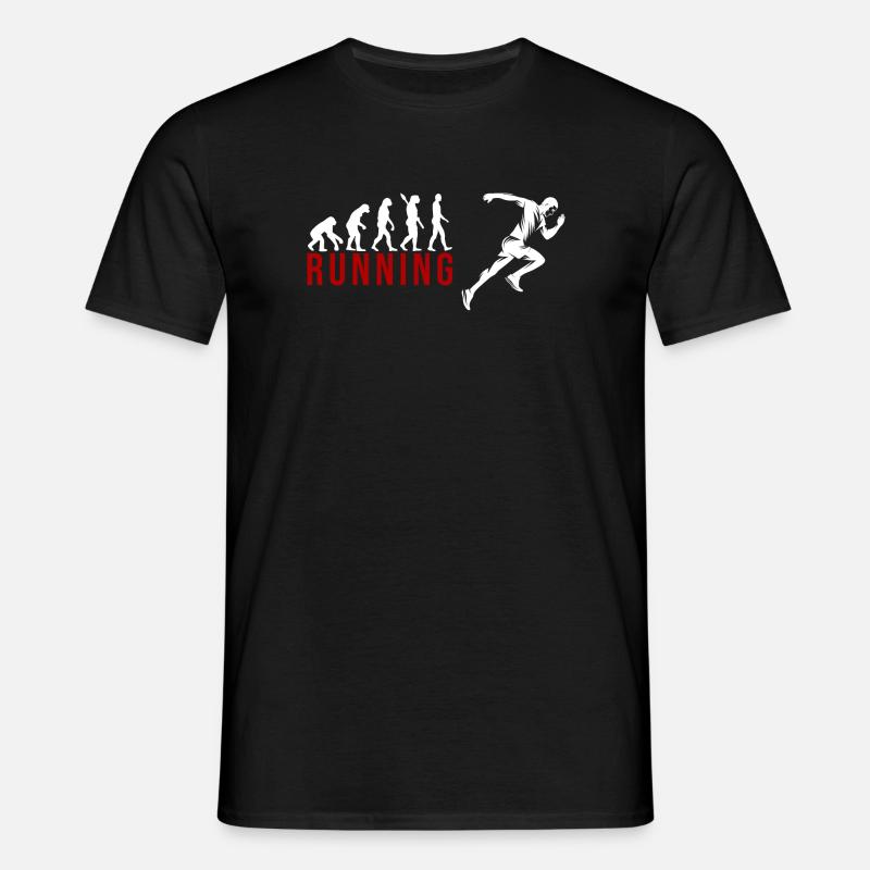 Evolution Running - Männer T-Shirt - Schwarz