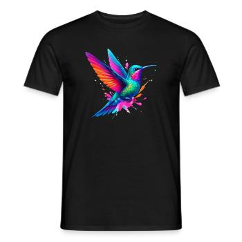 Colibri - T-shirt homme - noir - Devant - AI Model Male 178 light (178cm)
