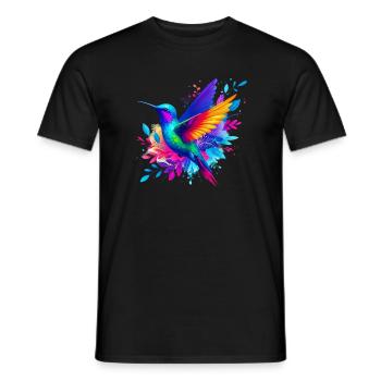 Colibri - T-shirt homme - noir - Devant - AI Model Male 178 light (178cm)