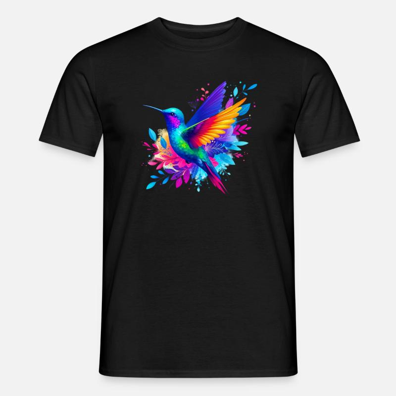 Kolibri - Männer T-Shirt - Schwarz