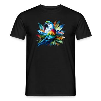 Perroquet - T-shirt homme - noir - Devant - AI Model Male 178 light (178cm)