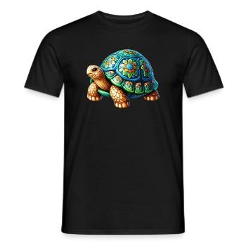 Tortue - T-shirt homme - noir - Devant - AI Model Male 178 light (178cm)