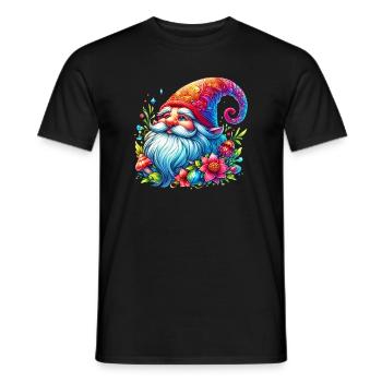Gnome Goblin Elf - Men's T-Shirt - black - Front - AI Model Male 178 light (178cm)