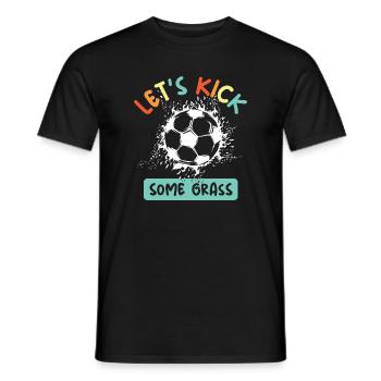 Soccer Team European Championship funny sayings colorful colors icon - Men's T-Shirt - black - Front - AI Model Male 178 light (178cm)