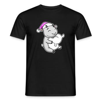 Ziege Müde Ausschlafen Schlafen Mädchen - Männer T-Shirt - Schwarz - Vorne - AI Model Male 178 light (178cm)
