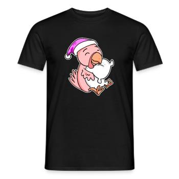 Huhn Müde Ausschlafen Schlafen Mädchen - Männer T-Shirt - Schwarz - Vorne - AI Model Male 178 light (178cm)