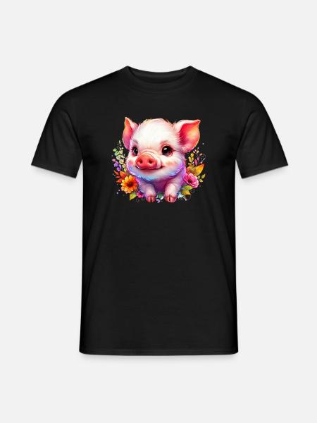 Piglet piglet - Men's T-Shirt - black
