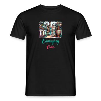 Design de vacances à Camagüey à Cuba - T-shirt homme - noir - Devant - AI Model Male 178 light (178cm)