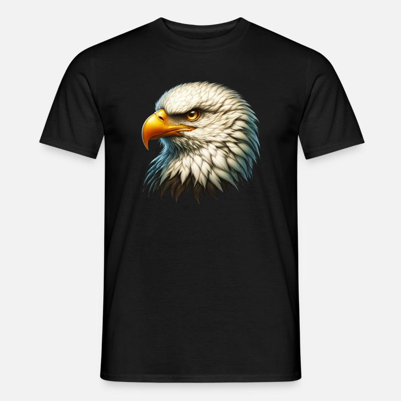 Adler - Männer T-Shirt - Schwarz