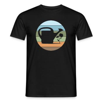 Gießkanne Gärtner Gartenliebe Blumen Pflanzen - Männer T-Shirt - Schwarz - Vorne - AI Model Male 178 light (178cm)