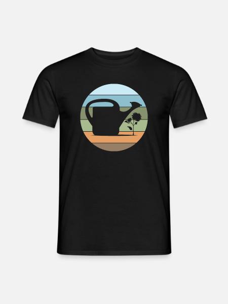 Watering Can Gardener Garden Love Flowers Plants - Men's T-Shirt - black
