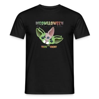 Masque extraterrestre chat sphinx - T-shirt homme - noir - Devant - AI Model Male 178 light (178cm)