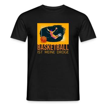 Basketball ist meine Droge - Männer T-Shirt - Schwarz - Vorne - AI Model Male 178 light (178cm)
