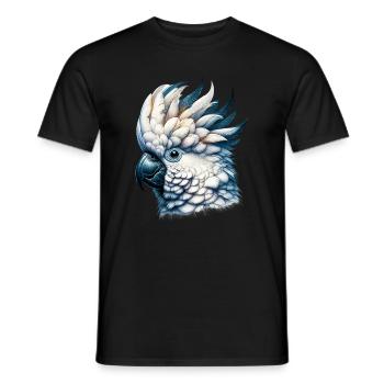 Cockatoo Parrot - Men's T-Shirt - black - Front - AI Model Male 178 light (178cm)