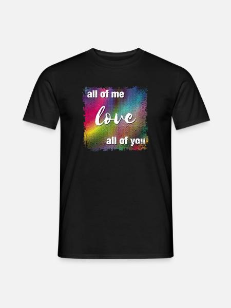 Je vous aime tous - T-shirt homme - noir