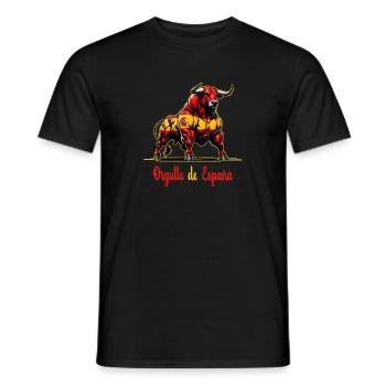 Der Stolz Spaniens Flagge Design - Männer T-Shirt - Schwarz - Vorne - AI Model Male 178 light (178cm)