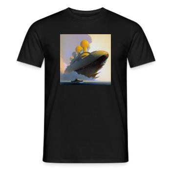 Schiff 03 - Männer T-Shirt - Schwarz - Vorne - AI Model Male 178 light (178cm)