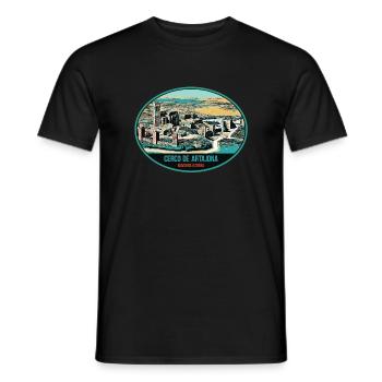 Château d'El Cerco: Éclat Navarrais, Espagne - T-shirt homme - noir - Devant - AI Model Male 178 light (178cm)