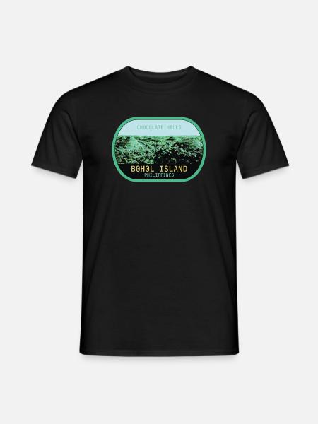 Chocolate Hills i Bohol, Filippinerna - T-shirt herr - svart
